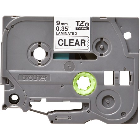 Brother TZE121 9MM BLACK ON CLEAR TAPE